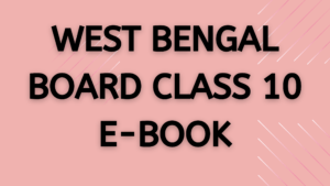 WEST BENGAL BOARD CLASS 10 E-BOOK 9 WEST BENGAL BOARD IMPORTANT MCQ FOR CLASS 10, MOCK TEST EXAM